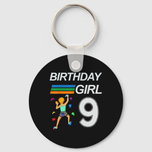 Llavero Cumpleaños de 9 años de edad para escalada en bloq