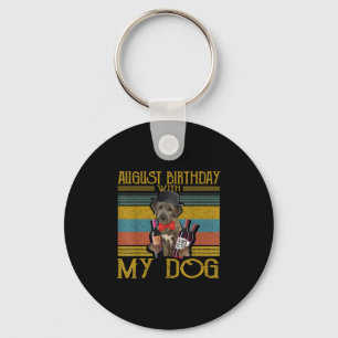 Llavero Cumpleaños De Agosto Con Mi Perro Lobo Irlandés 20