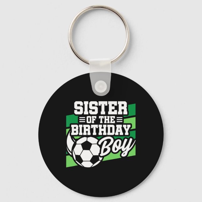 Llavero Cumpleaños de fútbol - Cumpleaños hermana - Cumple (Anverso)