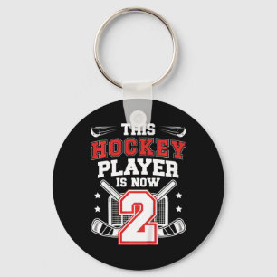 Llavero Cumpleaños de hockey sobre hielo para niños de 2 a