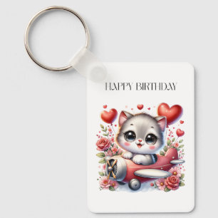 Llavero Cumpleaños de Kitten Pilot