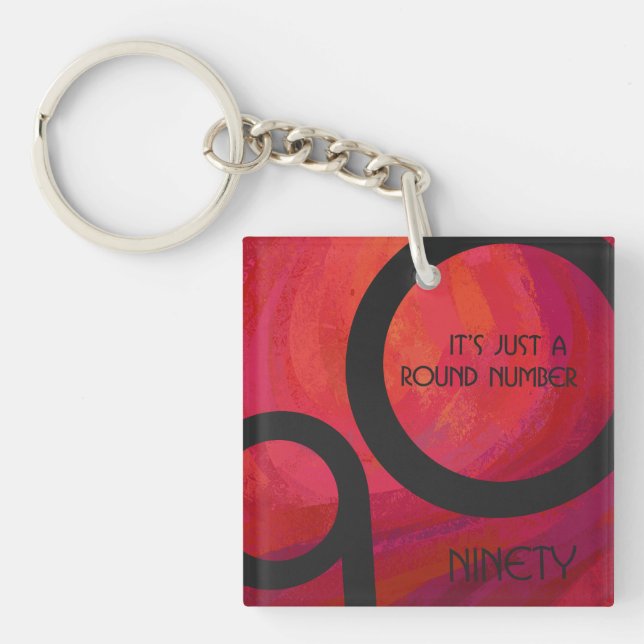 Llavero Cumpleaños de la Década Roja 90 (Frente)