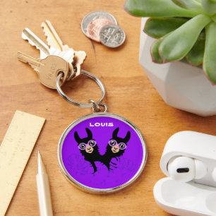 Llavero Cumpleaños de las Gemelas de la Llama de la Alpaca