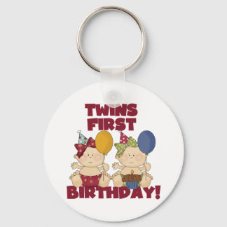 Llavero Cumpleaños de los gemelos - Chicas camisetas y reg