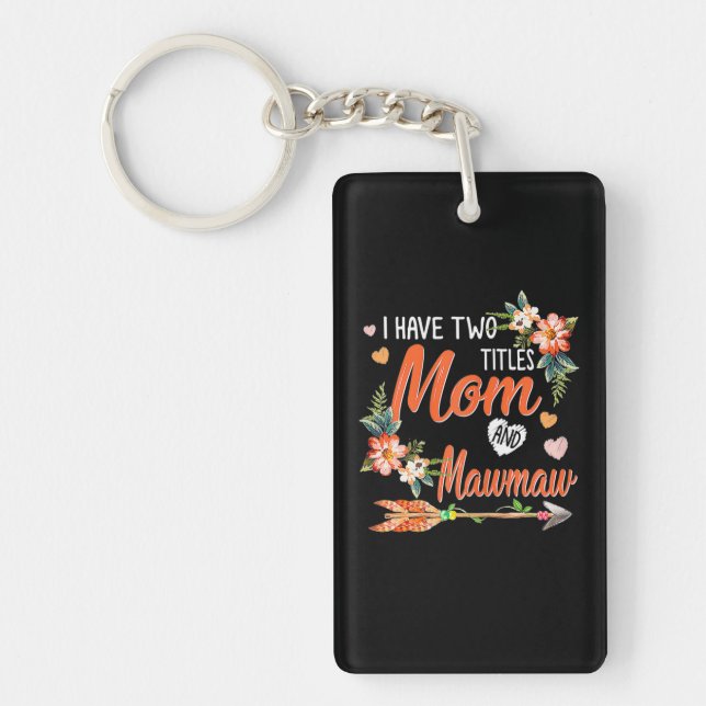Llavero Cumpleaños De Mamá Y Mawmaw (Frente)