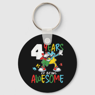 Llavero Cumpleaños de niños autistas de 4 años Chica autis