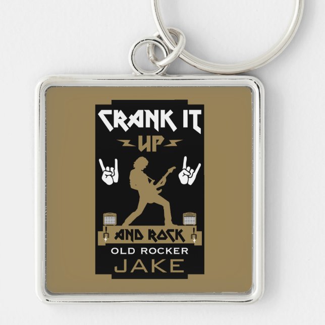 Llavero Cumpleaños de Rockers de 60 años (Frente)