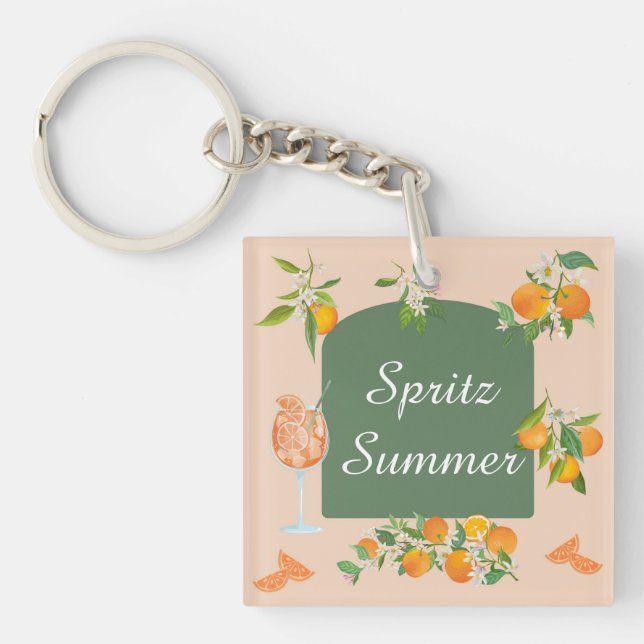 Llavero Cumpleaños de verano Spritz (Frente)