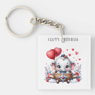 Llavero Cumpleaños del elefante volador