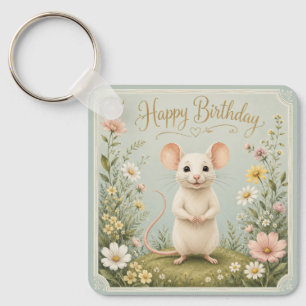 Llavero Cumpleaños del Jardín del Ratón Suave