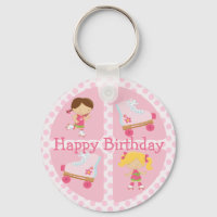 Cumpleaños del patinaje rodante Rosa Four Square
