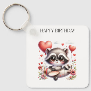 Llavero Cumpleaños del piloto mapache