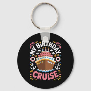 Llavero Cumpleaños en cubierta Amantes del crucero de viaj