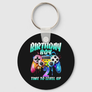 Llavero Cumpleaños Niño Hora De Subir De Nivel Jugador Vid