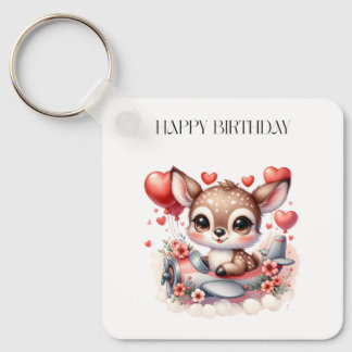 Llavero Cumpleaños piloto ciervo
