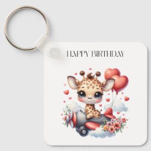 Llavero Cumpleaños piloto jirafa