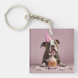 Llavero Cumpleaños! Torta de comer perro