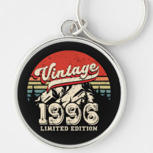 Llavero Cumpleaños Vintage 1996 Retro 30 Aire Libre Regalo