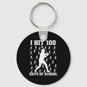 Llavero Cumplí 100 Días De Colegio Niño De Béisbol