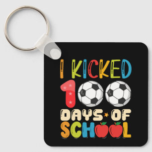 Llavero Cumplí 100 Días de Escuela Amante del Fútbol