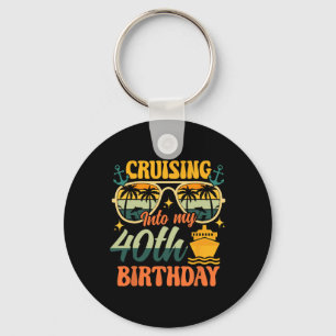 Llavero Cumpliendo 40 años de crucero Cumpleaños 40 Años C