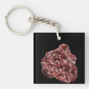 Llavero Cúmulo de Calcita Granate Andradita Mineral Natura