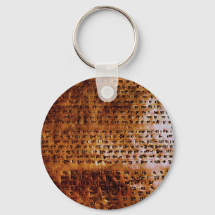 Llavero CUNEIFORM SUMERIANO ESCRIBIENDO Keychain DE Regalo