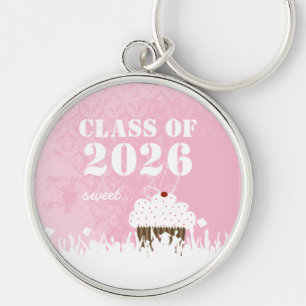 Llavero Cupcake Damask Clase de Tossing Sweet Keychain Cap