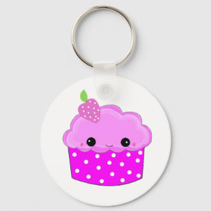Llavero Cupcake Morado Glaseado