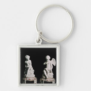 Llavero Cupid y psique, grupo de Sevres, 1758