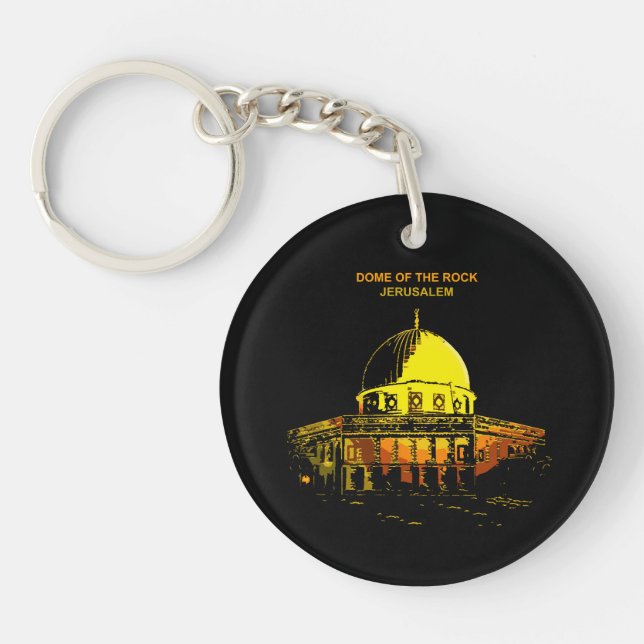 Llavero Cúpula de la roca: Keychain del latido de Jerusalé (Frente)