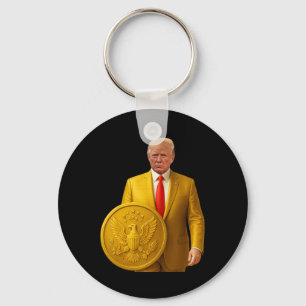 Llavero Cúpula Dorada Trump Gran Mapa Americano Patriótico