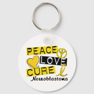 Llavero Curación Neuroblastoma del amor de la paz