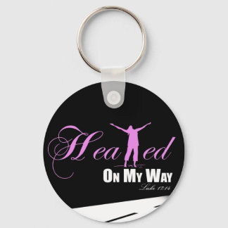 Llavero Curado en mi camino (rosa y negro)