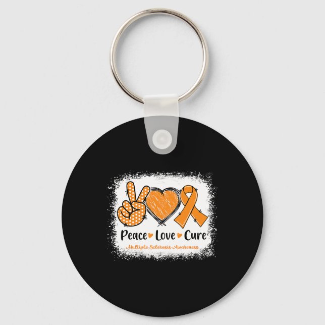 Llavero Cure Amor Esclerosis Múltiple Sra. Naranja de Conc (Anverso)