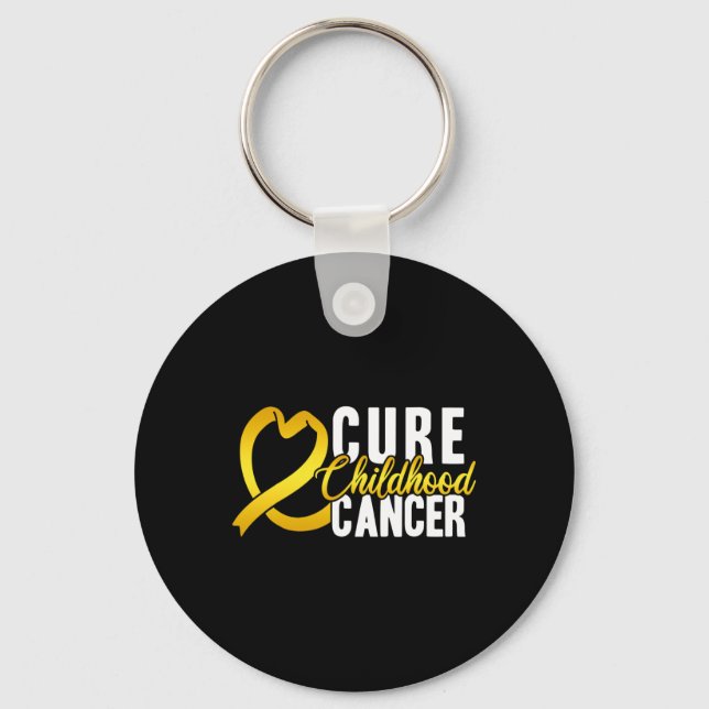 Llavero Cure Children Cancer Cure Children Cancer Ribbon A (Anverso)