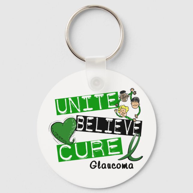 Llavero CURE Glaucoma UNITE (Anverso)