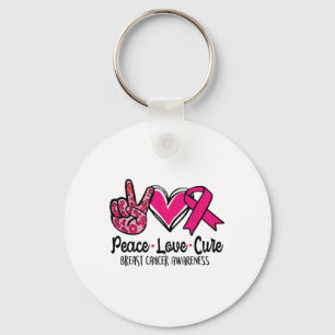 Llavero Cure Love Cure Pink Ribbon Cancer Awareness 3