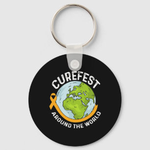 Llavero Curefest alrededor del mundo Conciencia sobre el c