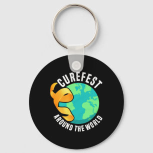 Llavero Curefest Around The World Conciencia del Cáncer In