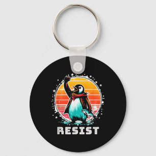 Llavero Curiosa camiseta resistente a los pingüinos en pro