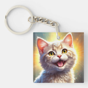 Llavero Curioso Feliz Grity Acrylic Keychain