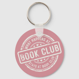 Llavero Curioso lo que pasa en Book Club Pink personalizad