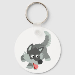 Llavero Curioso Personalizado Lobo Keychain
