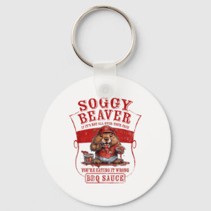 Llavero Curioso Soggy Beaver Bbq Si No Está Por Todo Tu Fa