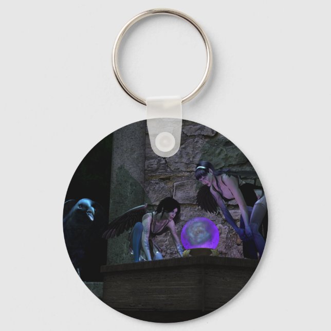 Llavero Curious Crow Faeries (Anverso)