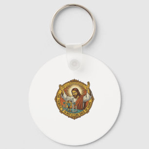 Llavero Curl de bíceps enojado de Jesús Rack de sentadilla