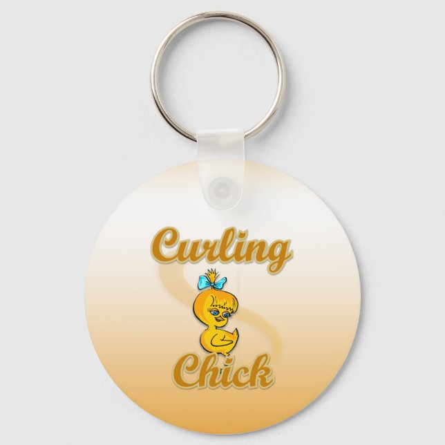 Llavero Curling Chick (Anverso)