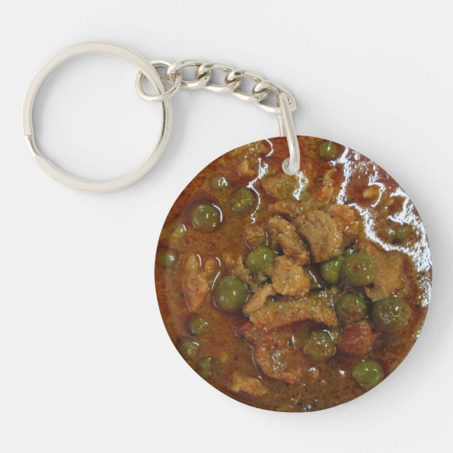 Llavero Curry tailandés panang [พ ะ น ง] ... Comida callej (Frente)