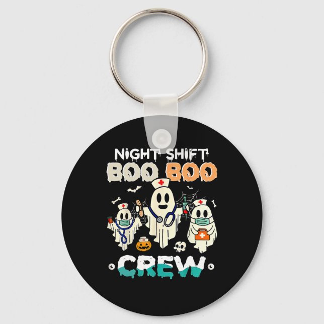 Llavero Curso de enfermería fantasma de Halloween de turno (Anverso)
